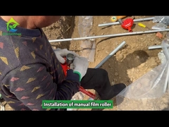 Ręczny wałek z górną folią do szklarni do systemu wentylacji