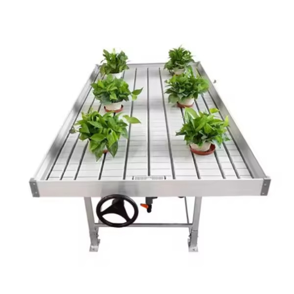 Wartość cieplarnianą Ebb Flow Seeding Rolling Bench Grow Tables For Growing Various Plant Types