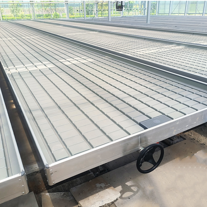 Szklarnia Wnętrze Hydroponic Ebb And Flood Rolling Benches Grow Seed Table Do siewu
