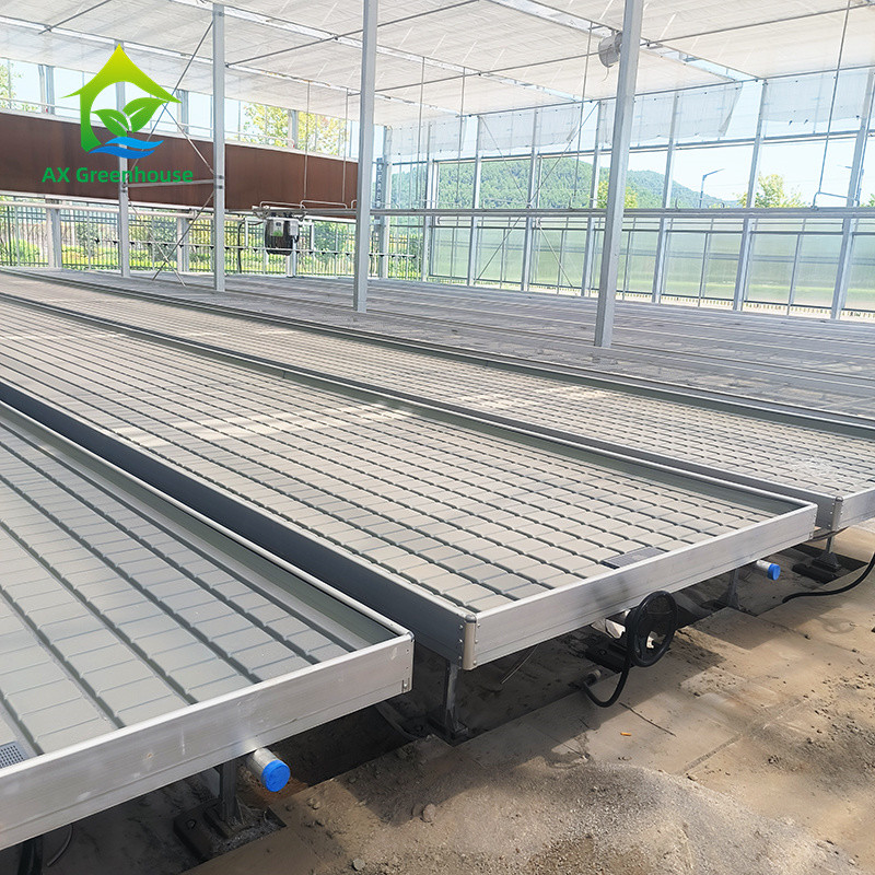 Szklarnia Wnętrze Hydroponic Ebb And Flood Rolling Benches Grow Seed Table Do siewu