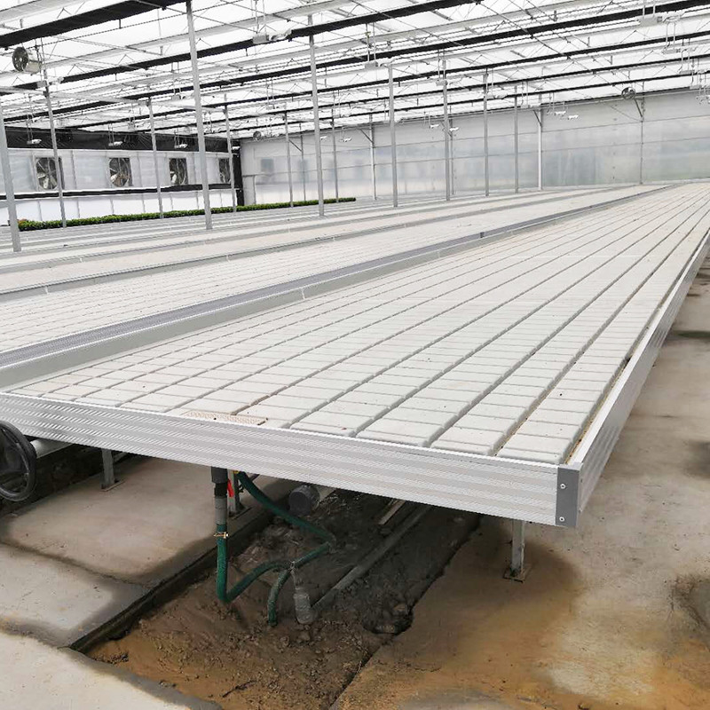 Ebb Flow Custom Podwójne warstwy Flood Grow Table Seedbed Rolling Bench Przenośny i odpowiedni do kwiatów