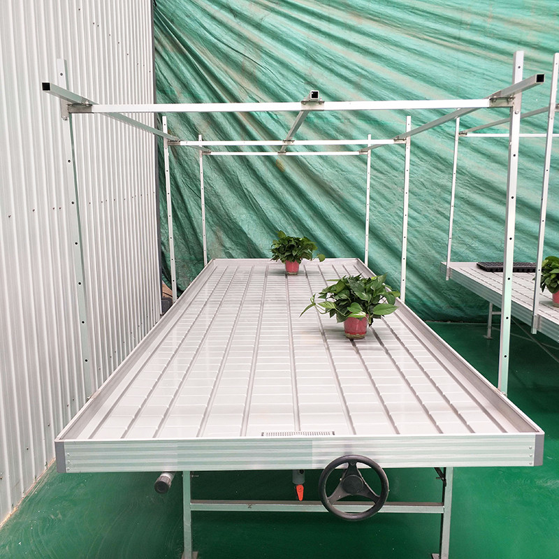 Ebb Flow Custom Podwójne warstwy Flood Grow Table Seedbed Rolling Bench Przenośny i odpowiedni do kwiatów