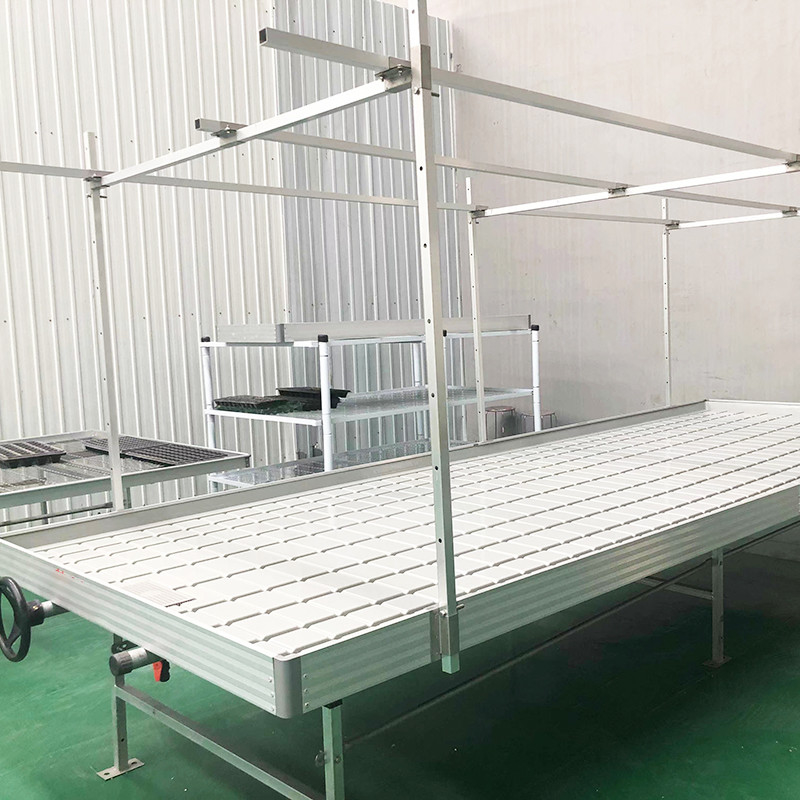 Ebb Flow Custom Podwójne warstwy Flood Grow Table Seedbed Rolling Bench Przenośny i odpowiedni do kwiatów