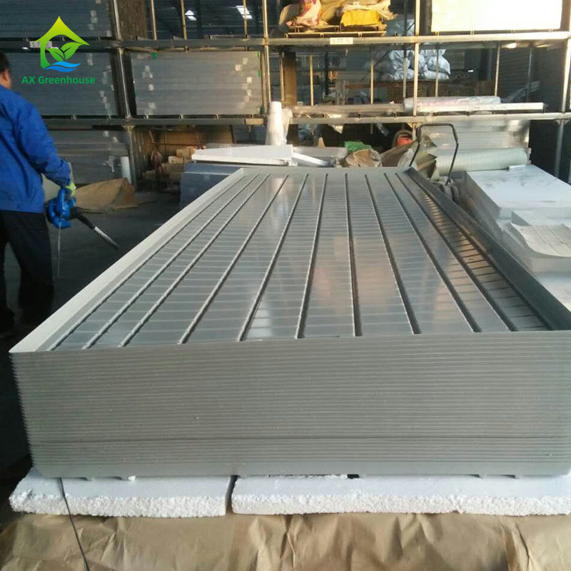 Stabilne, ekologiczne stoły przesuwne do szklarni z płytą z tworzywa ABS i ramą ze stopu aluminium w rozmiarach do dostosowania